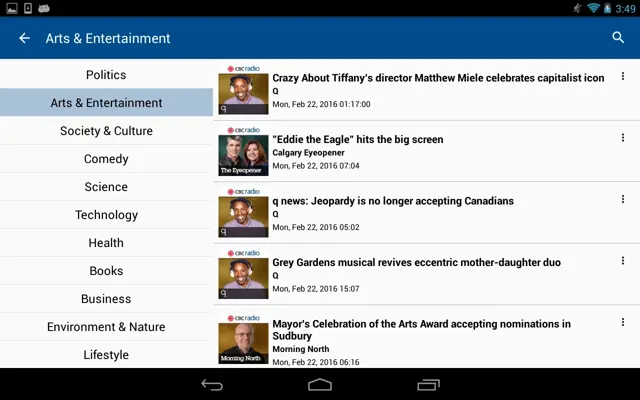 CBC Radio android App screenshot 4